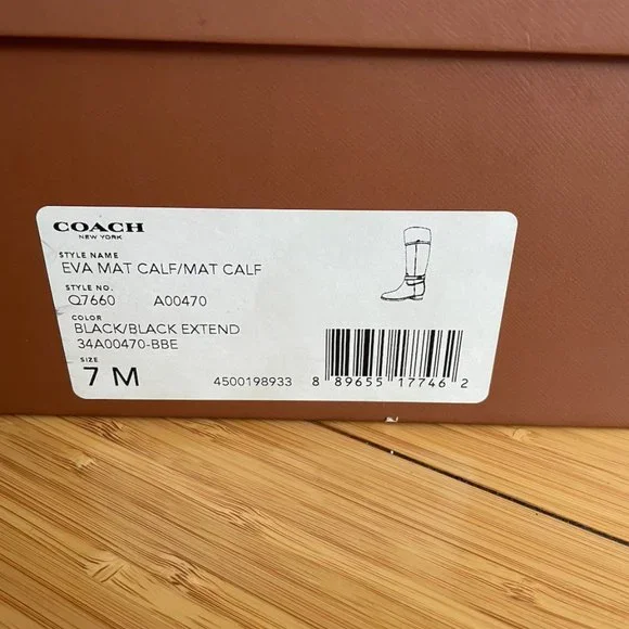 Coach Eva Leather Knee-High Classic Riding Boot - Picture 8 of 8